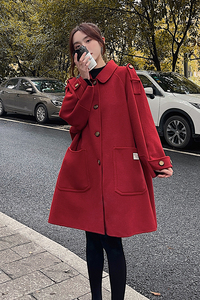 数据好大货已出2022秋装新款毛呢外套女学生风2139P175K248图片