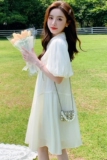 现货新款数据很好2023夏装女式新款连衣裙减龄23830P135K188，女装连衣裙，浙宝296A