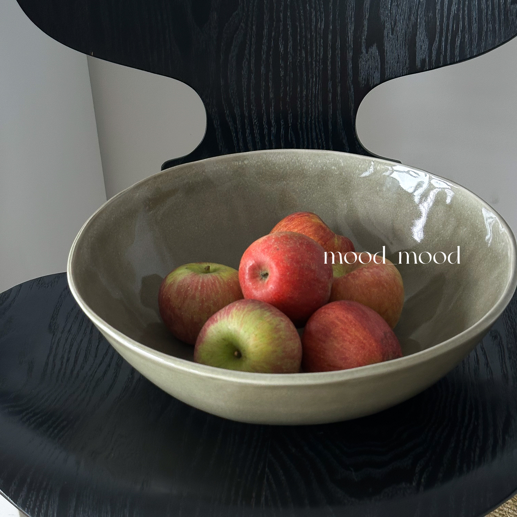 moodboard 海藻绿雪花釉超大菜盆 小龙虾家宴大容量碗13寸陶瓷