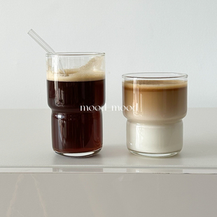 moodboard 法国进口钢化玻璃杯 耐热无铅冰美式拿铁咖啡饮料水杯
