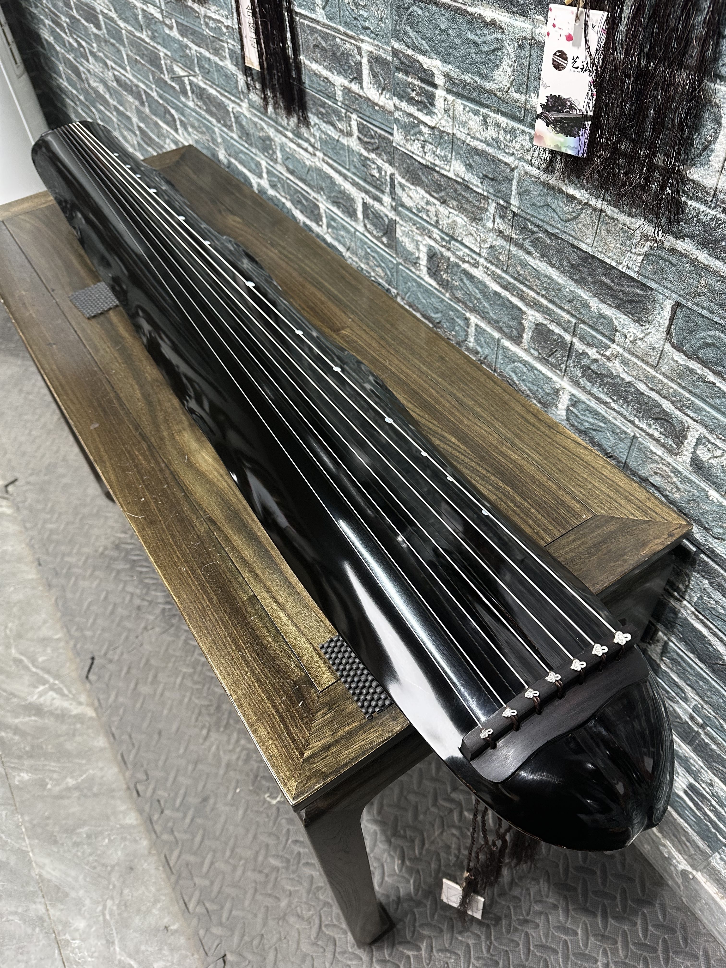 一铭亲斫蕉叶式伏羲式仲尼式古琴老杉木纯生漆纯手工古琴纯鹿角霜