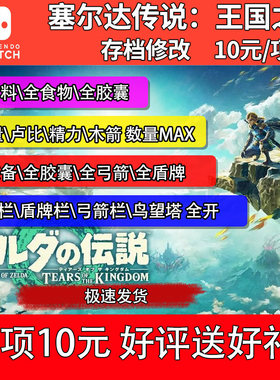 Switch塞尔达传说王国之泪修改存档全材料全装备全武器满心满耐钱