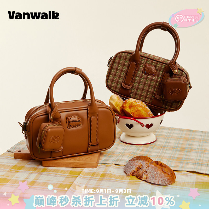 vanwalk/出走秋冬通勤单肩斜挎包图片