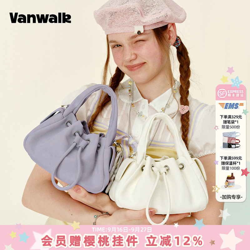 VANWALK/出走女款单肩斜挎小拎包										