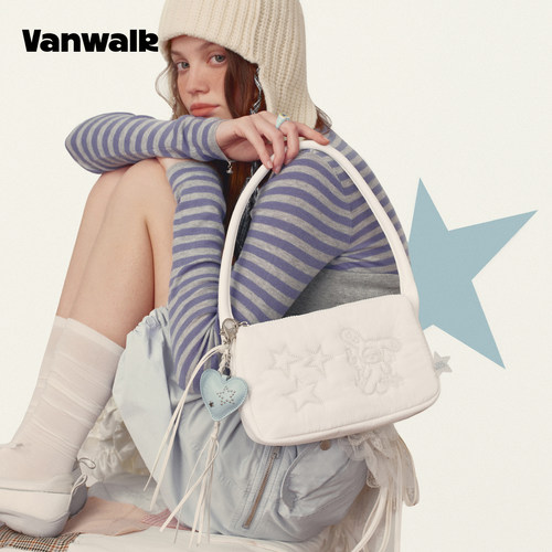VANWALK/出走休闲hobo单肩腋下包