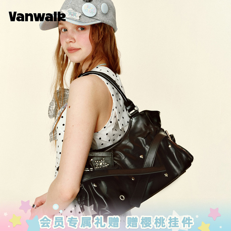 VANWALK/出走女款通勤手提托特包图片