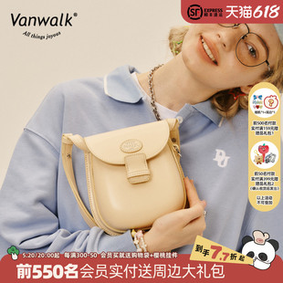 可爱美式 VANWALK odd school 复古少女豆豆包ins风迷你单肩斜挎包