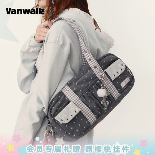 VANWALK/出走高颜值女款单肩包包