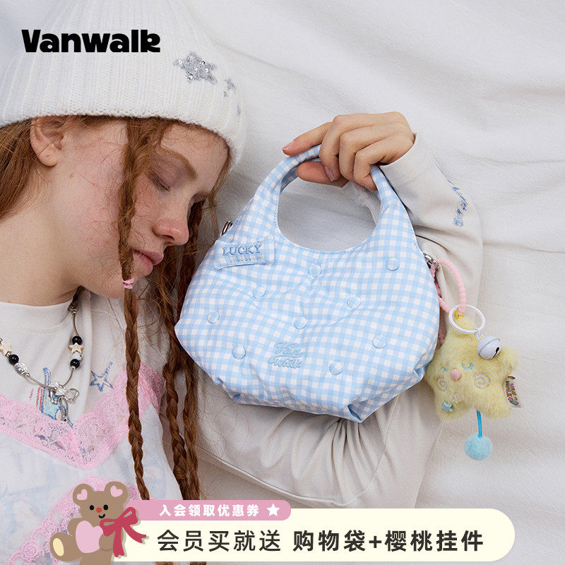 VANWALK幸运星 品牌原创小众少女手提单肩包包休闲新款磁吸斜挎包