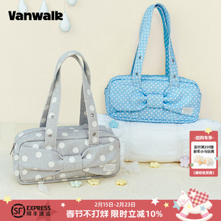 VANWALK Starry新款波点包包女生通勤手提单肩包日常百搭枕头包