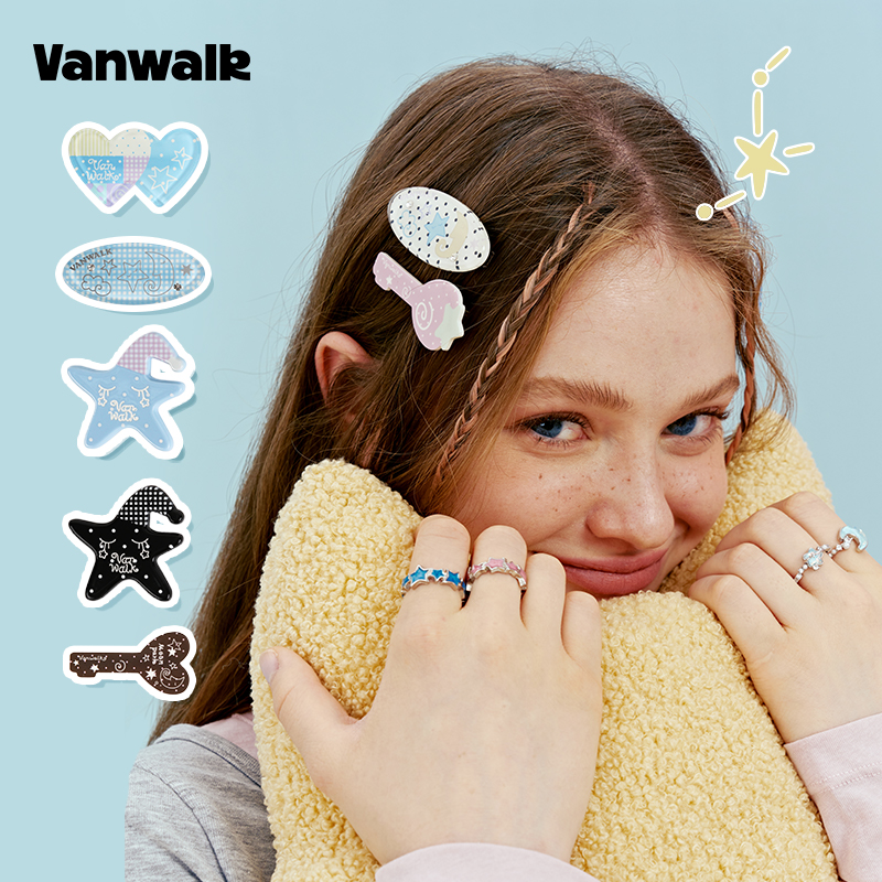 VANWALK/出走女生可爱温柔发夹