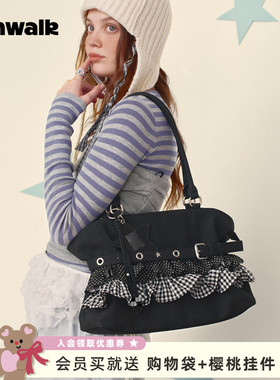 VANWALK lucky pony小众大容量芭蕾风托特包女新款通勤手提单肩包