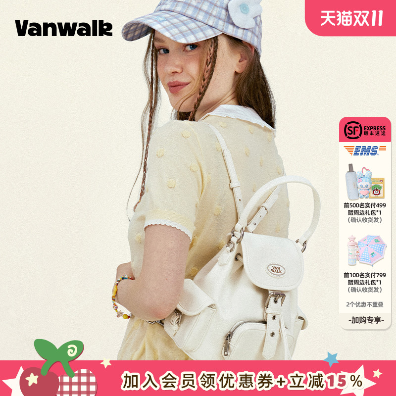 VANWALK/出走女生迷你手提双肩包