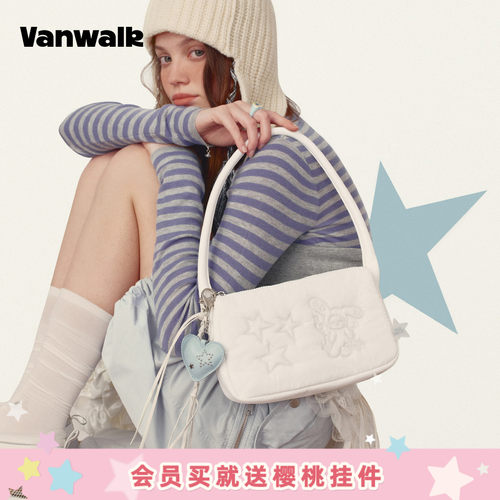 VANWALK/出走休闲hobo单肩腋下包