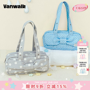 VANWALK Starry新款波点包包女生通勤手提单肩包日常百搭枕头包