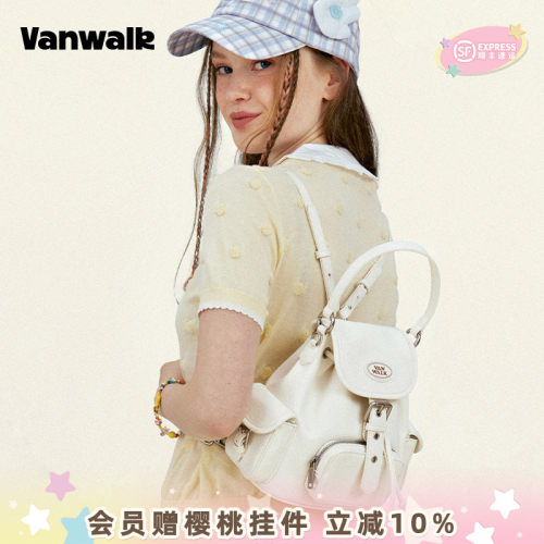 VANWALK/出走女生迷你手提双肩包