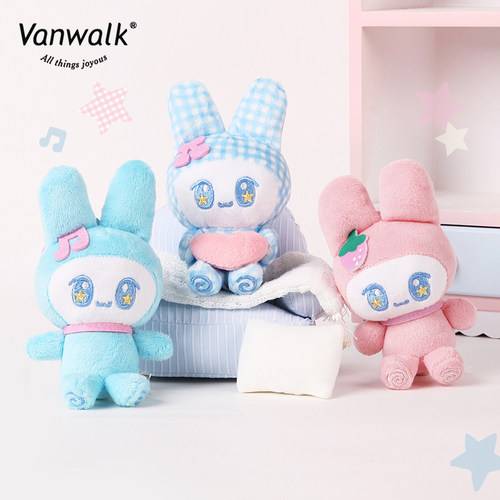 VANWALK/出走音符兔子毛绒挂件