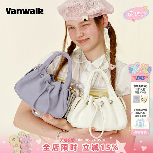 VANWALK/出走女款单肩斜挎小拎包
