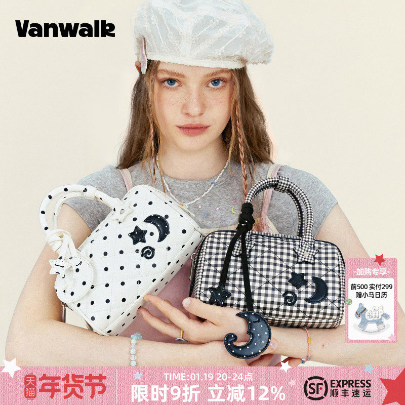 VANWALK Starry小众高级感ins枕头包女生通勤波士顿单肩斜挎包,箱包皮具/热销女包/男包,通用款女包,淘宝优惠券,粉丝福利购,淘宝优惠卷