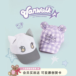 VANWALK power女生礼物小众猫耳朵户外鸭舌帽遮阳棒球帽子 Fruit