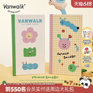 自制创意可爱活页笔记本少女日记本子高颜值手账本 VANWALK小花园