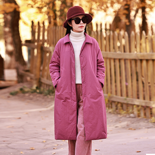 大地之歌~梅子色/十木米原创冬季新款文艺百搭棉服外套女款