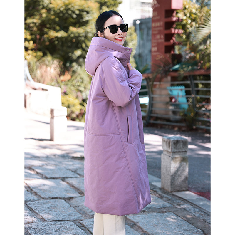 赶梦~灰紫色/十木米原创冬季新款长绒棉百搭连帽加厚棉服外套女,女装/女士精品,棉衣/棉服,淘宝优惠券,粉丝福利购,淘宝优惠卷