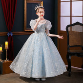 大码 礼服绑带公主裙生日宴会小提琴花童婚纱六一主持人钢琴演出服