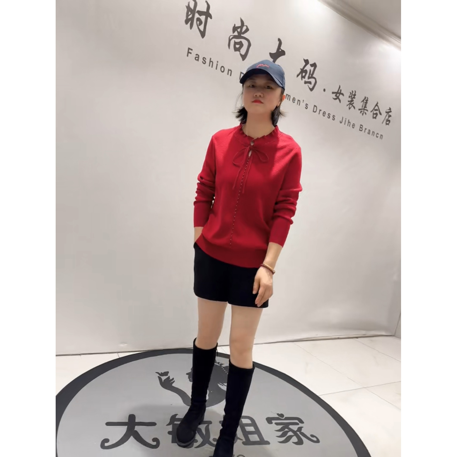 5552芮娜依莲2026春新款加肥加大码女装通勤立体剪裁针织毛衣毛衫,女装/女士精品,大码内搭,淘宝优惠券,粉丝福利购,淘宝优惠卷
