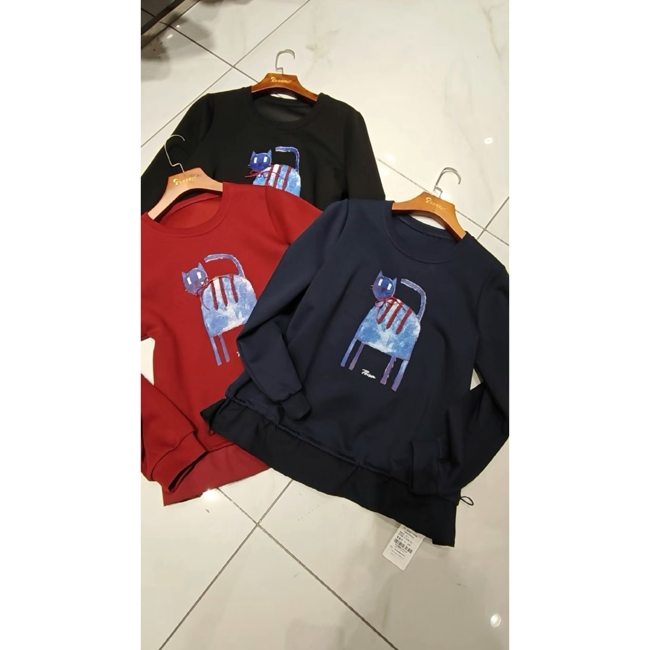 1091女权贵族2026春新款加肥加大码女装减龄洋气百搭卫衣上衣小衫