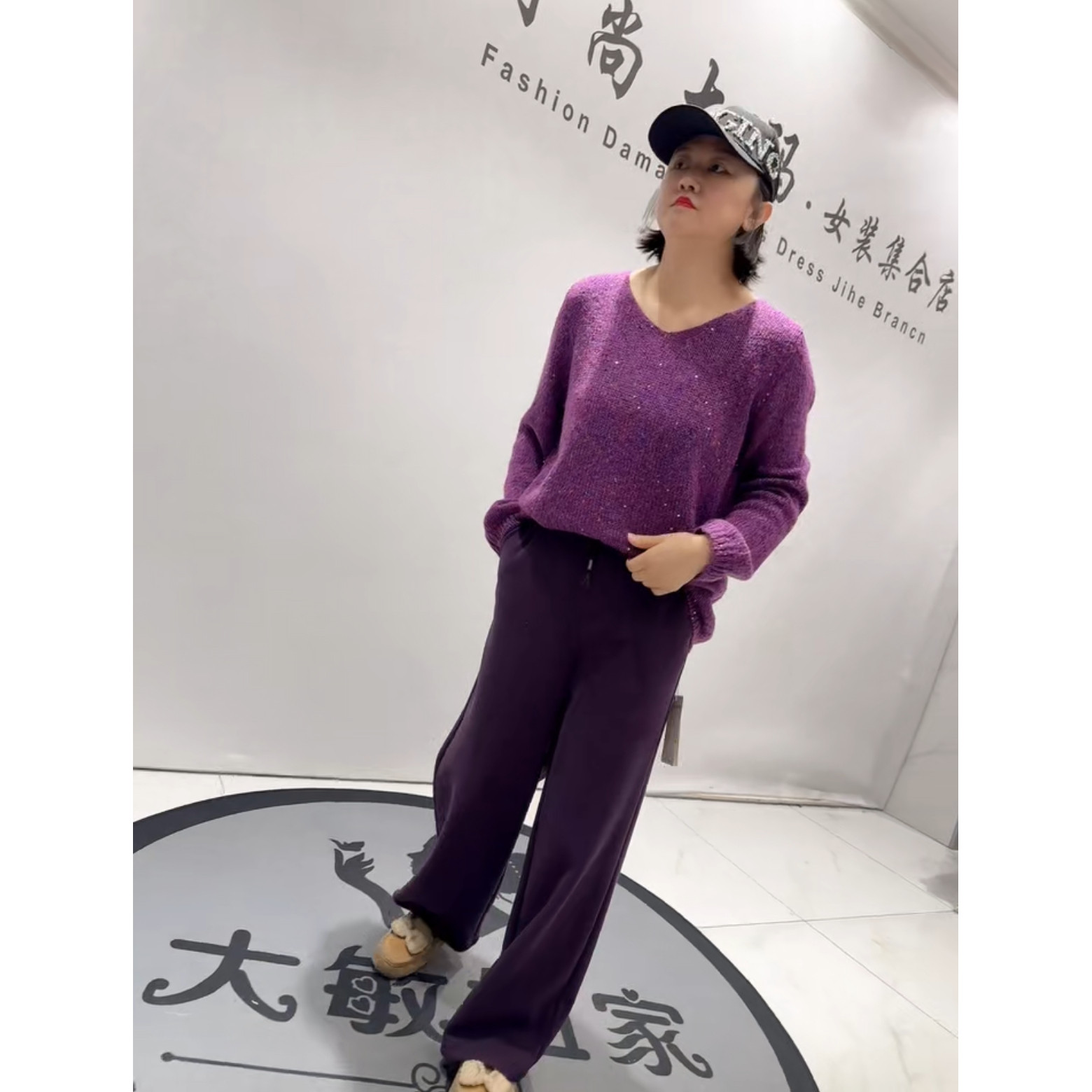 1578女权贵族2026春新款加肥加大码女装减龄百搭V领针织毛衣毛衫,女装/女士精品,大码内搭,淘宝优惠券,粉丝福利购,淘宝优惠卷