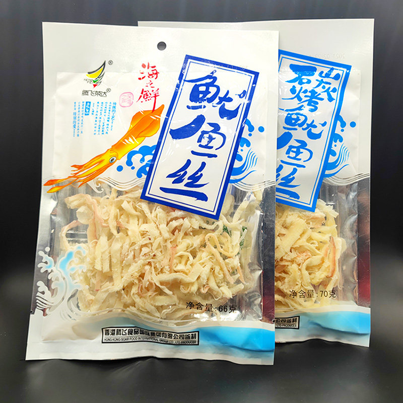 天津腾飞荣达碳烤鱿鱼丝70g 手撕海鲜袋装小吃干货办公室休闲零食