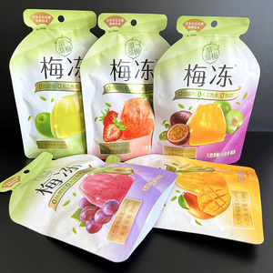 肖战同款溜溜梅梅冻120g袋装草莓味百香果味梅汁蒟蒻果冻小零食