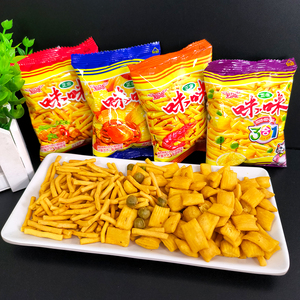 爱尚咪咪虾味条80包散装儿时回忆膨化食品解馋小零食小吃虾条蟹味