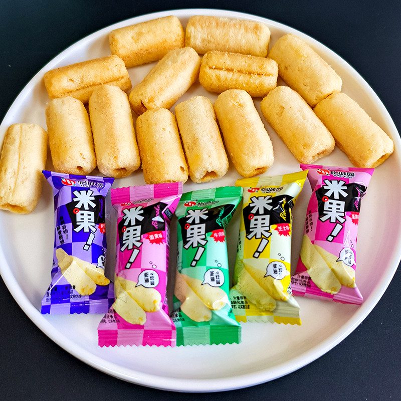 怡味园夹心米果棒糖果型米果散装称重非油炸粗粮休闲解馋食品零食