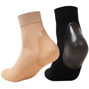 防裂袜女足跟防裂型丝袜女防勾丝天鹅绒脚后跟水晶袜子女干裂脚裂