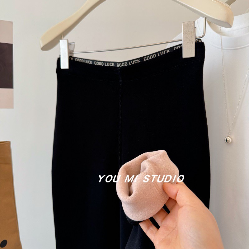 自留加绒加厚显瘦高弹打底裤外穿