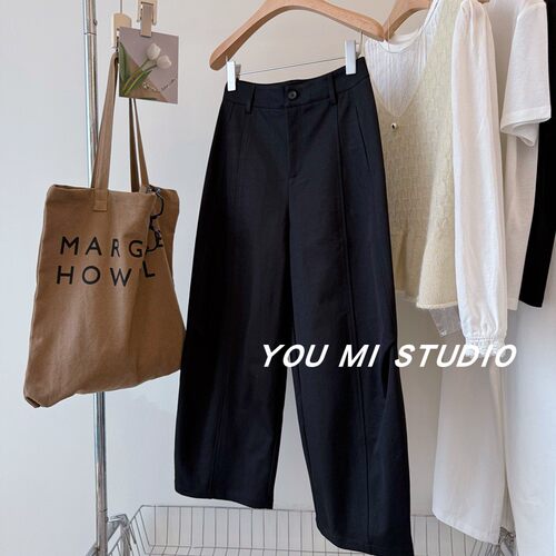 上身超jue立体裁剪弧形气球裤女