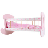 Early education baby cribs, simulated doll beds, children's role-playing, baby boys and girls playing house, rocking beds, toy furniture thumbnail 6