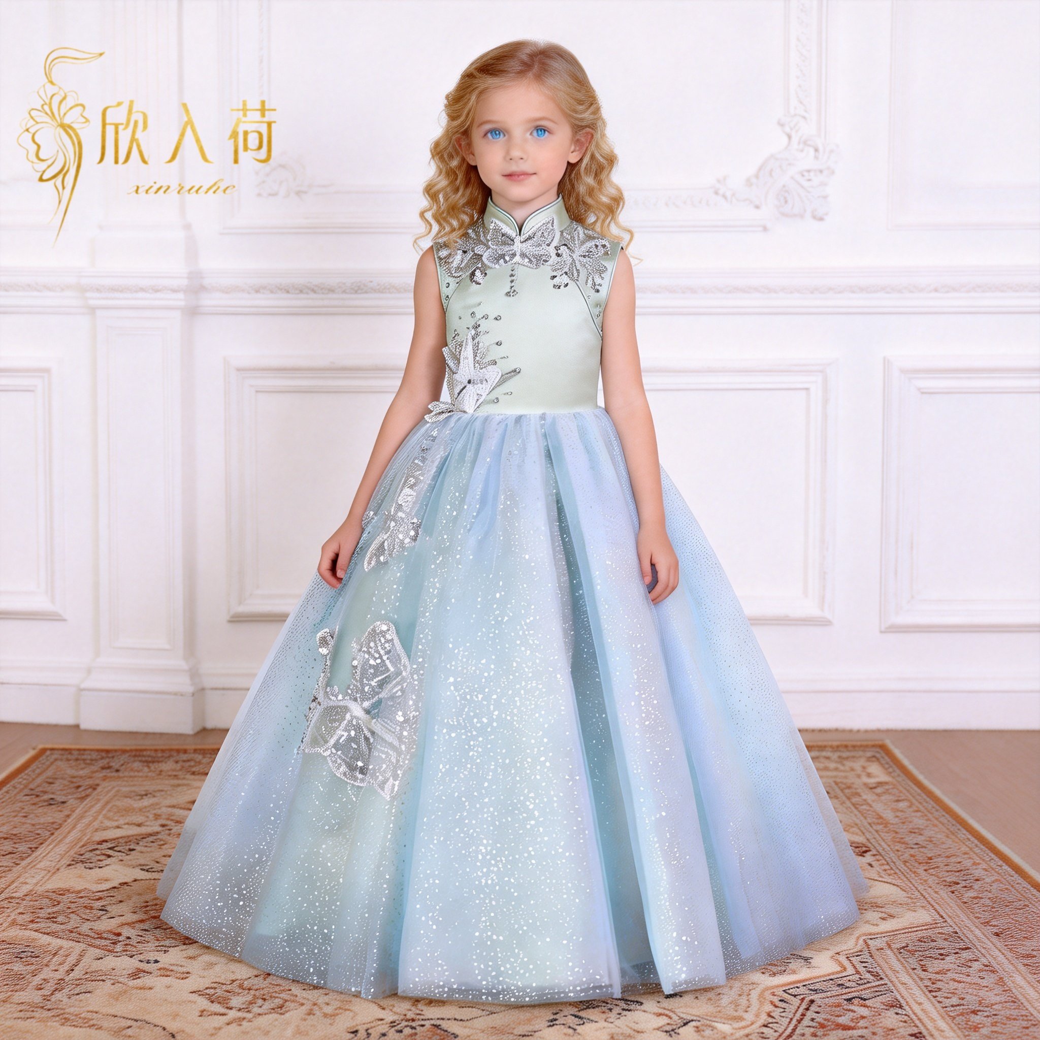 欣入荷新中式儿童礼服女公主蓬蓬裙重工艺亮片古筝艺考演出服优雅,童装/婴儿装/亲子装,儿童礼服,淘宝优惠券,粉丝福利购,淘宝优惠卷
