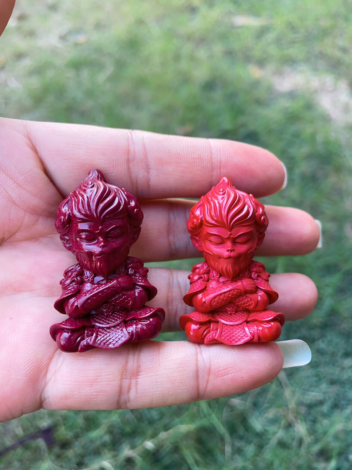 保真正品朱砂紫砂红砂款立体猴子大圣孙悟空吊坠项链摆件车钥匙等