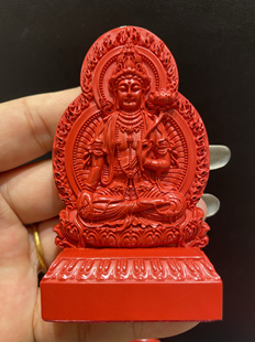 朱砂八大本命摆件八大守护神文殊不动尊普贤虚空大日阿弥陀佛千手