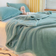 法兰绒小毯子午睡办公室床上用午休空调毯沙发盖毯 珊瑚绒毛毯夏季