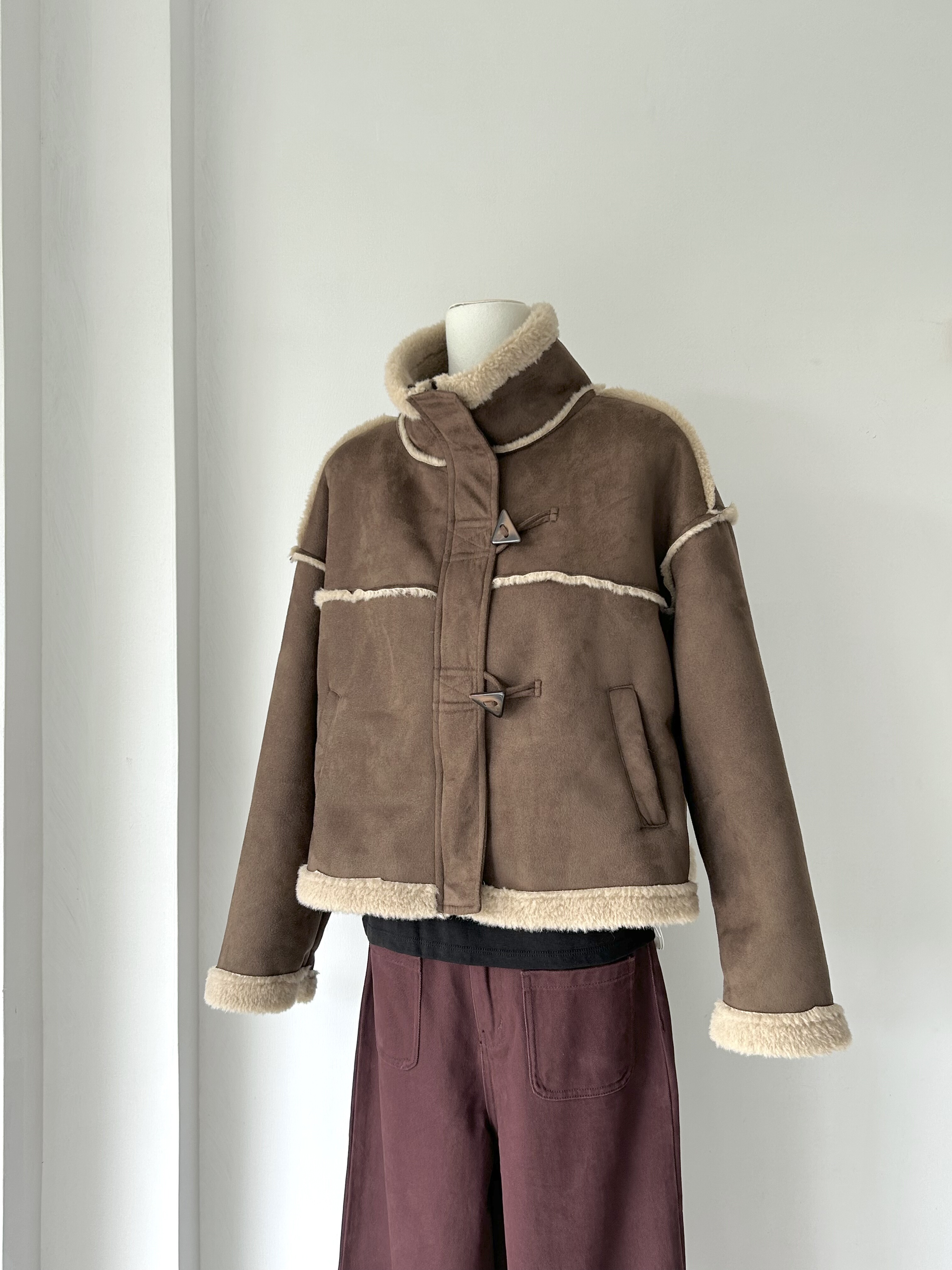 捡漏！秋冬新款加厚保暖皮毛一体绒毛外套女时尚小个子加厚保暖