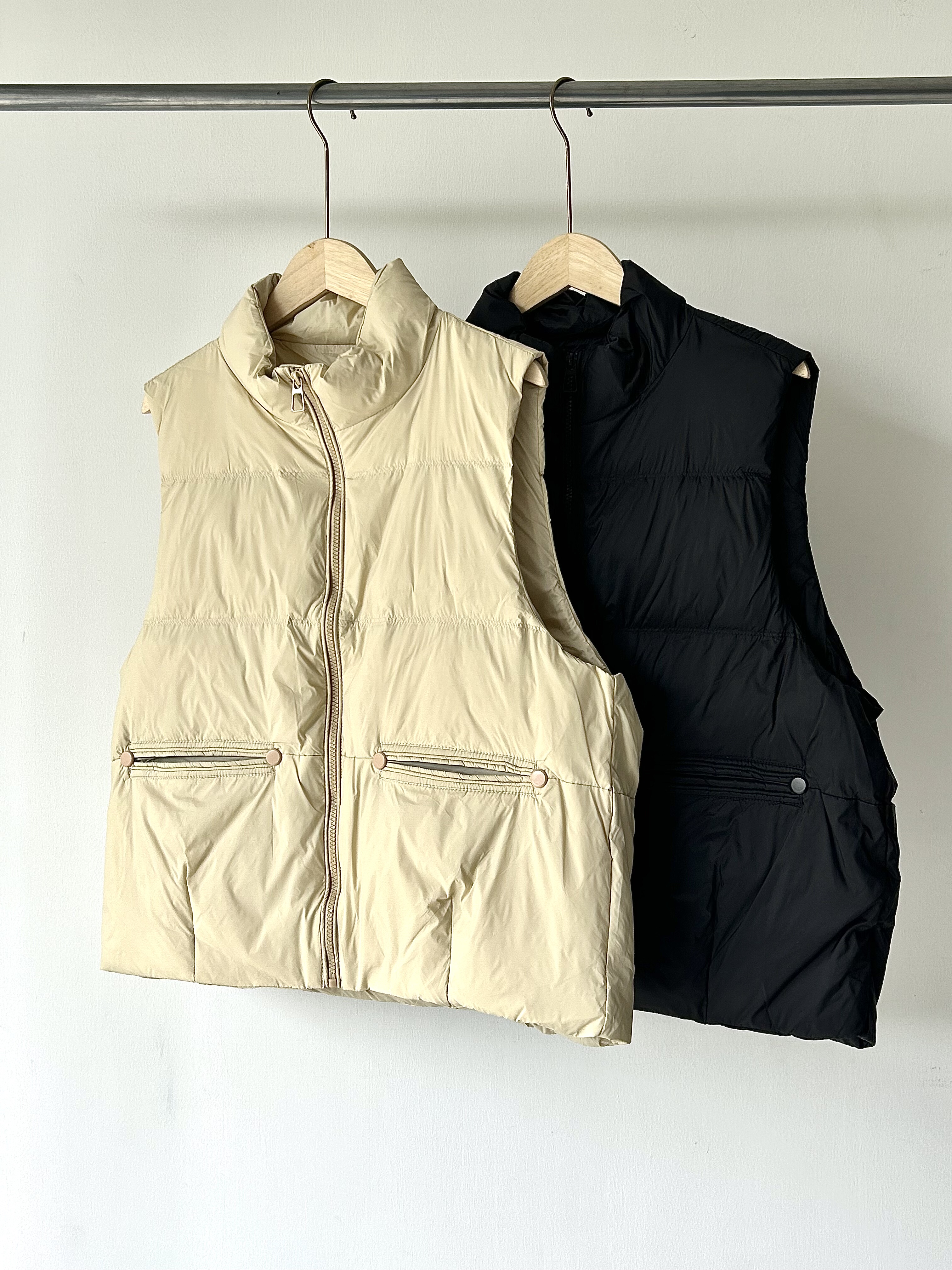 捡漏！韩单 简约羽绒服秋冬复古慵懒风宽松显瘦百搭羽绒马甲叠穿