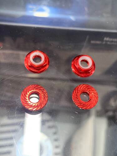金山模型* LOSI BAJA REY 轮胎螺母 M5防滑螺母红 蓝 黑 银紫每颗