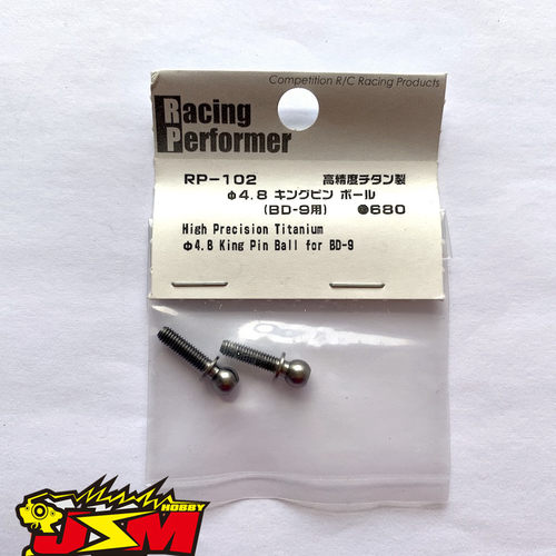 RP-101SH YOKOMO 4.8mm钛合金球头 长度11.5mm 螺纹长4.5mm 2个