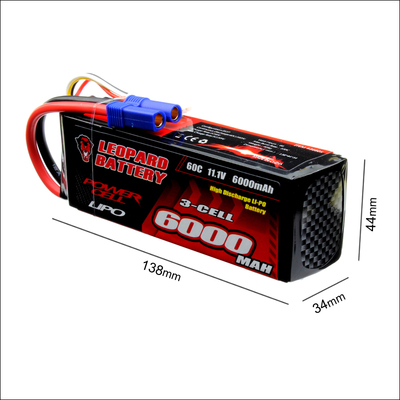 豹牌锂电池6000MAH 60C 3S UDR E-REVO TR4/6 XO-1 不胀气 更安全
