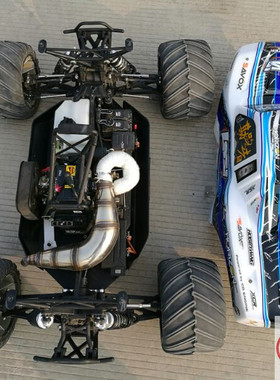 金山模型*LOSI MTXL 大脚车MTXL 麒麟QL 高性能不锈钢排气管