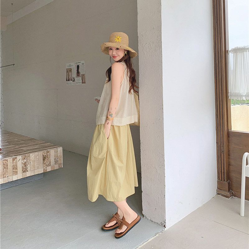 （高定！日系锦棉裙裤）夏季减龄A型伞裙凉感防晒长裙半身裙裤子
